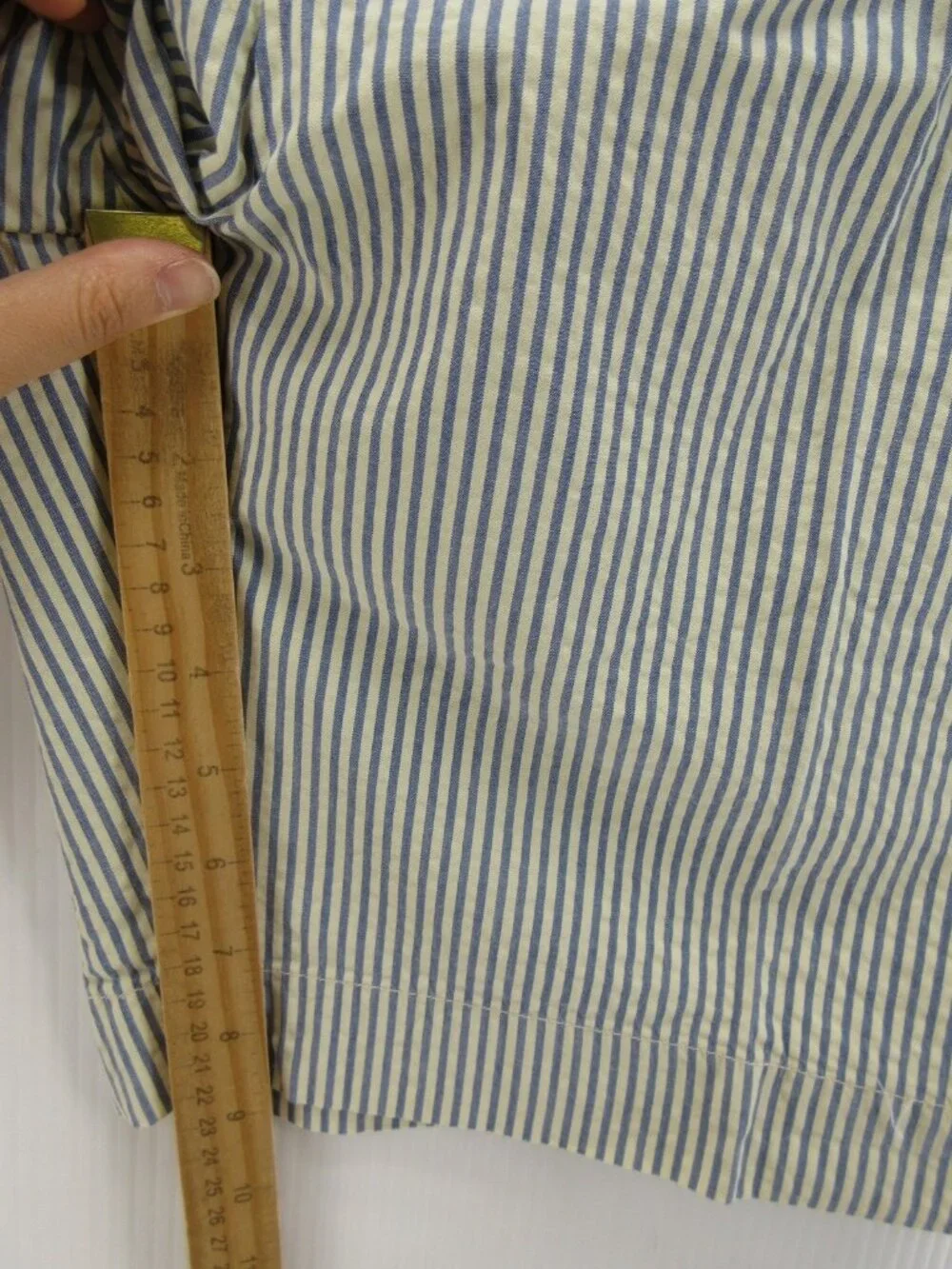 Polo Ralph Lauren Shorts 44B Big Seersucker Stripe Classic Y2K Preppy